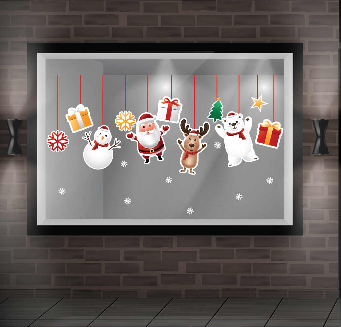 Decal trang trí noel