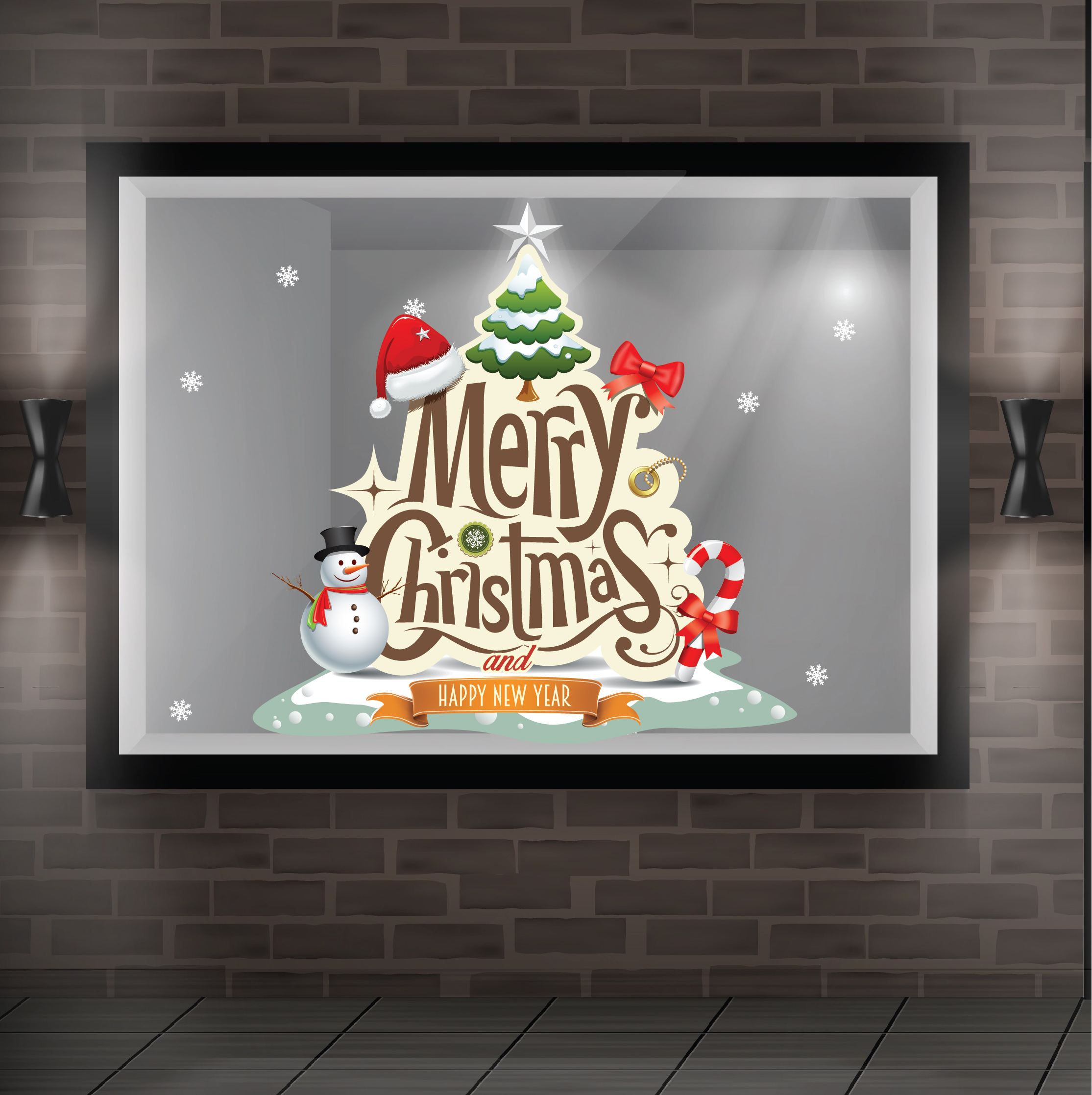 Decal trang trí noel