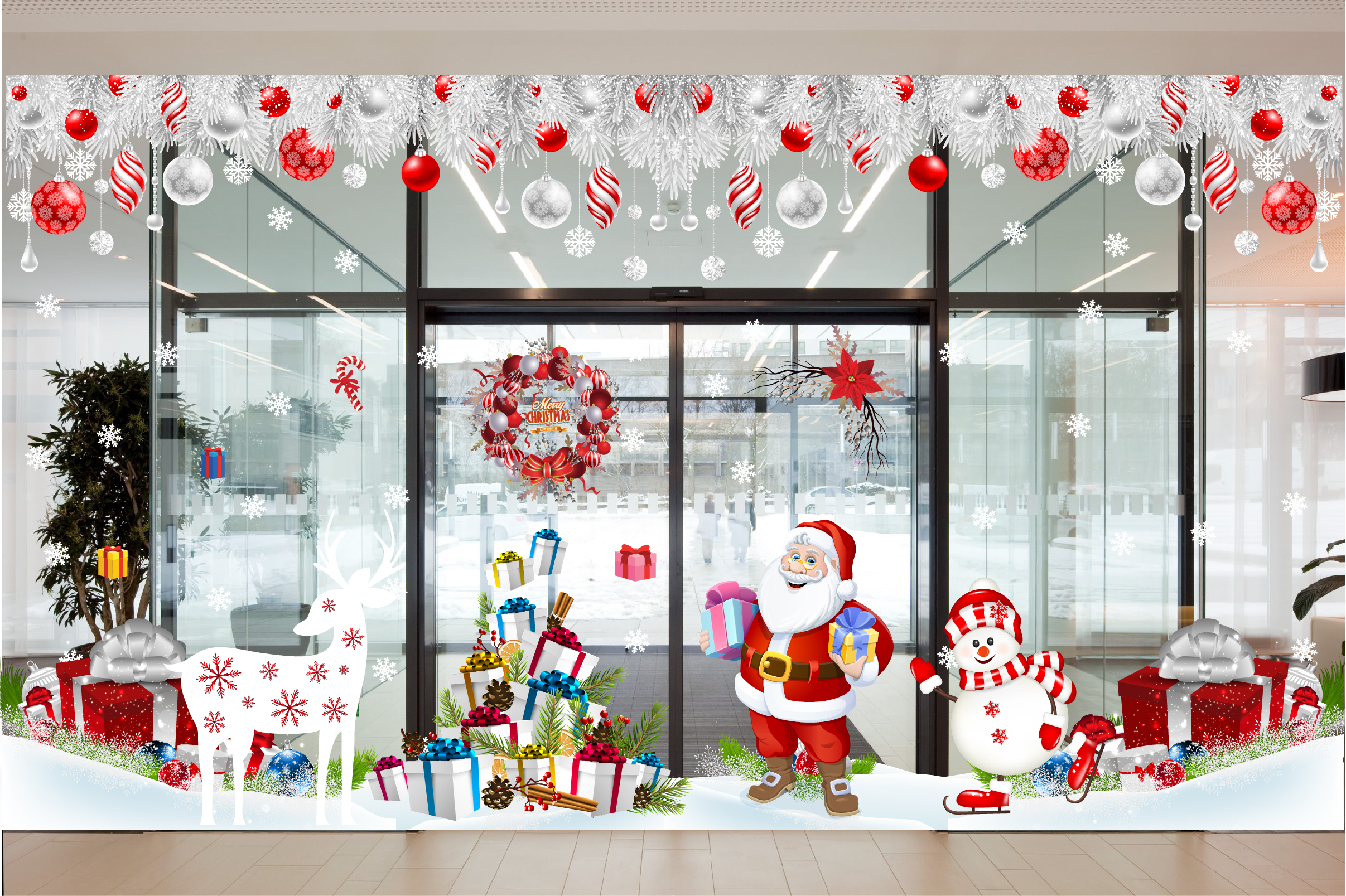 Decal trang trí noel