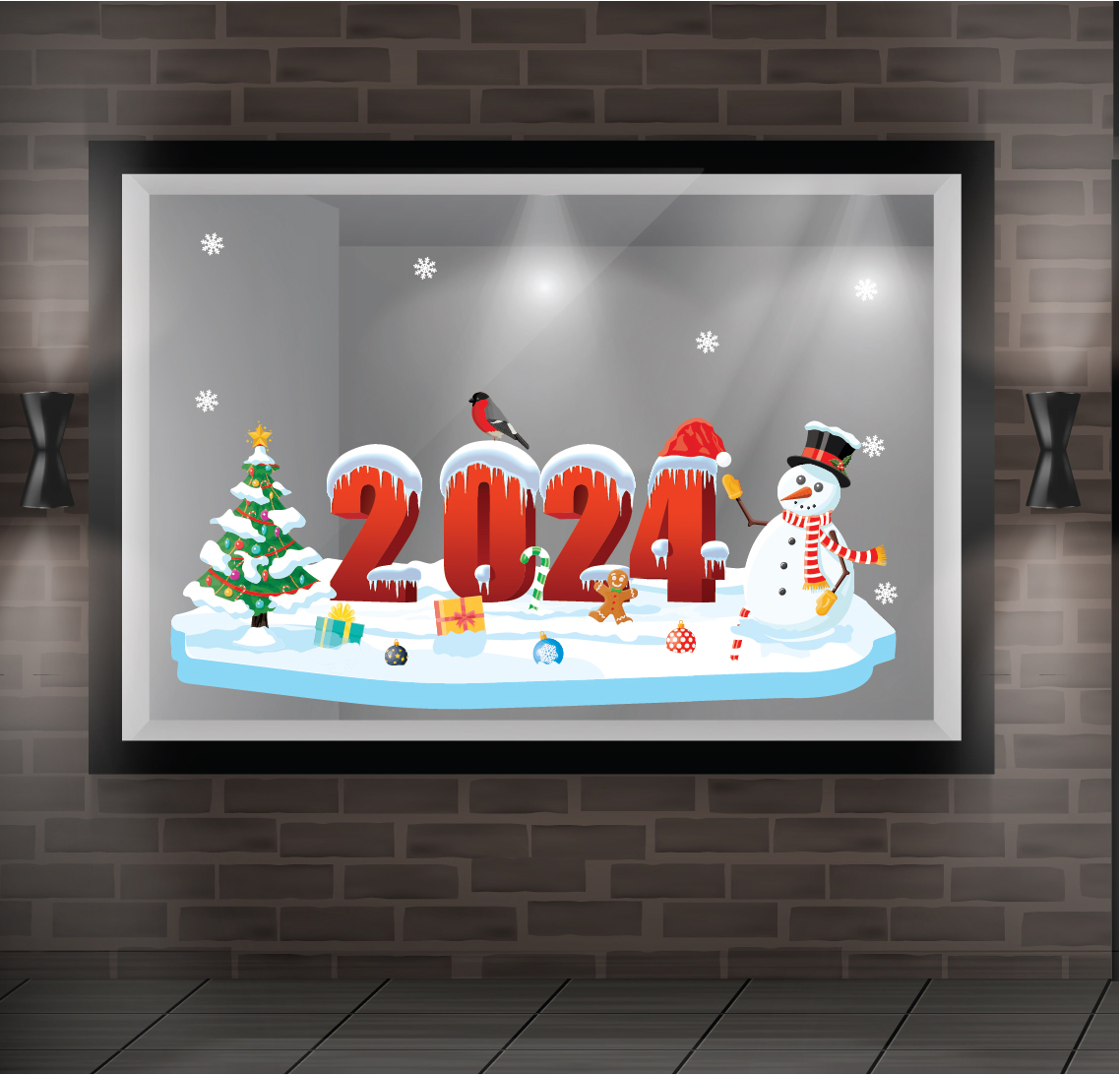 Decal trang trí noel