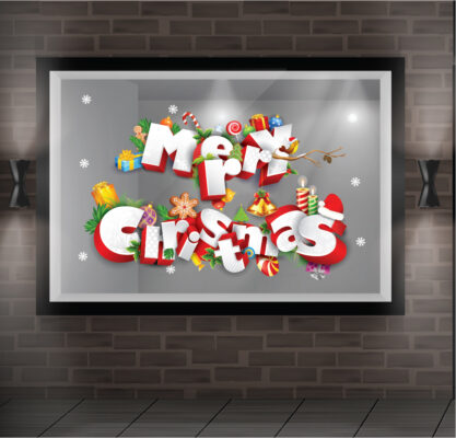 Decal trang trí noel
