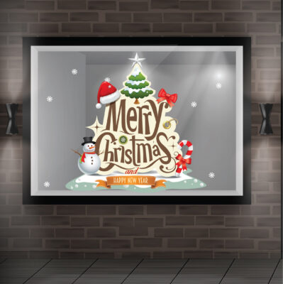 5 Mẫu Dán Noel Cửa Kính Đẹp
