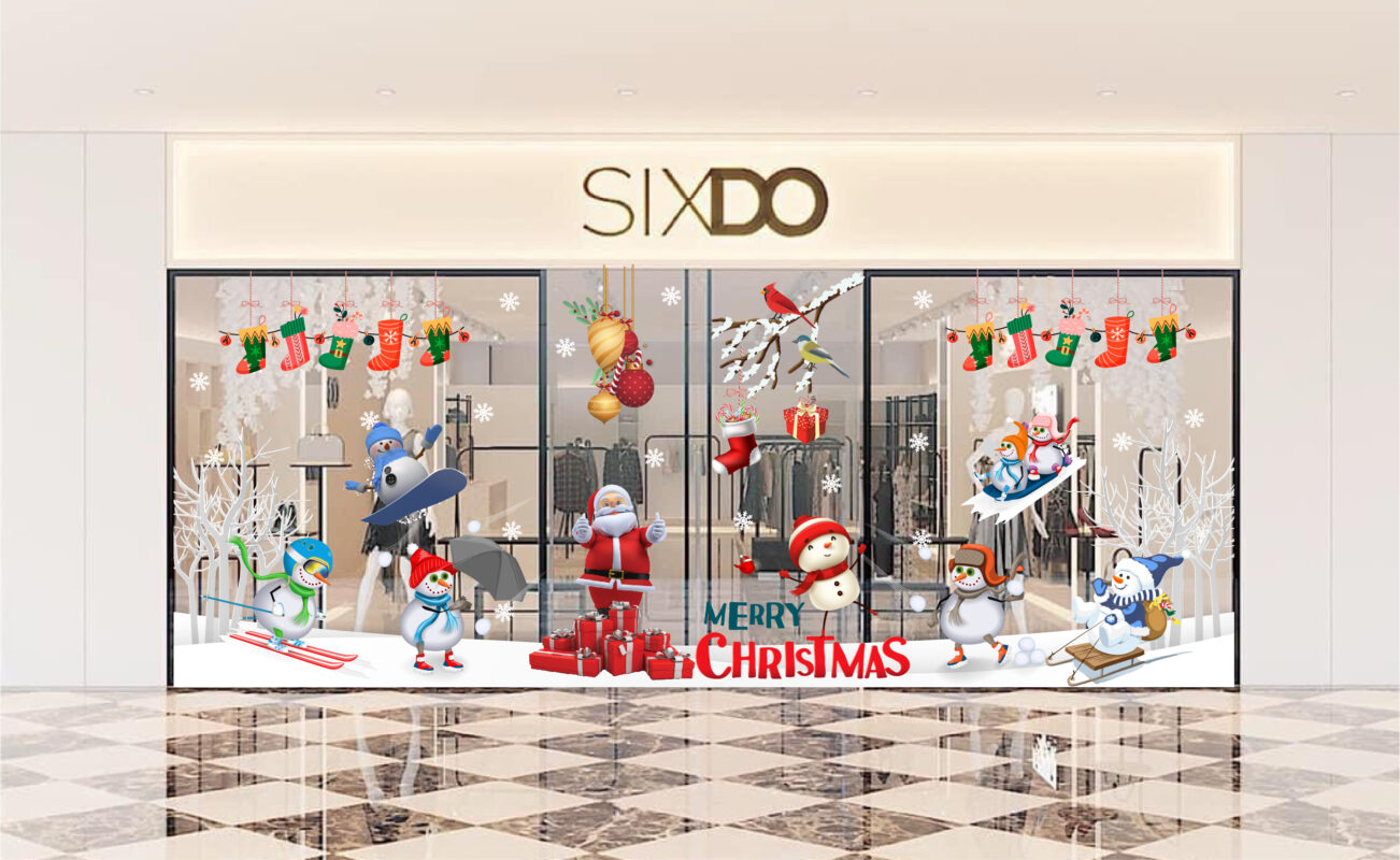 Decal trang trí noel