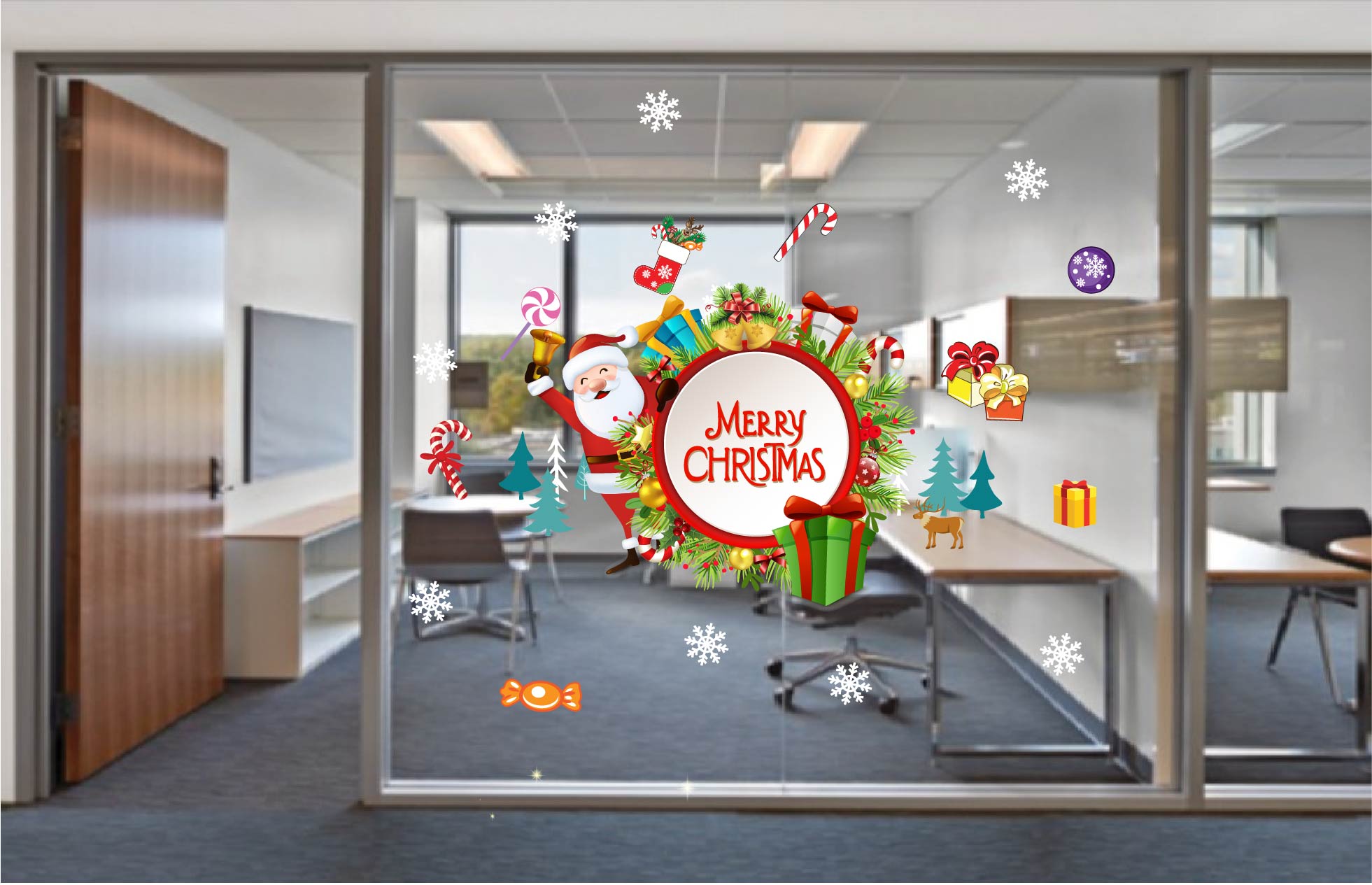 Decal trang trí noel