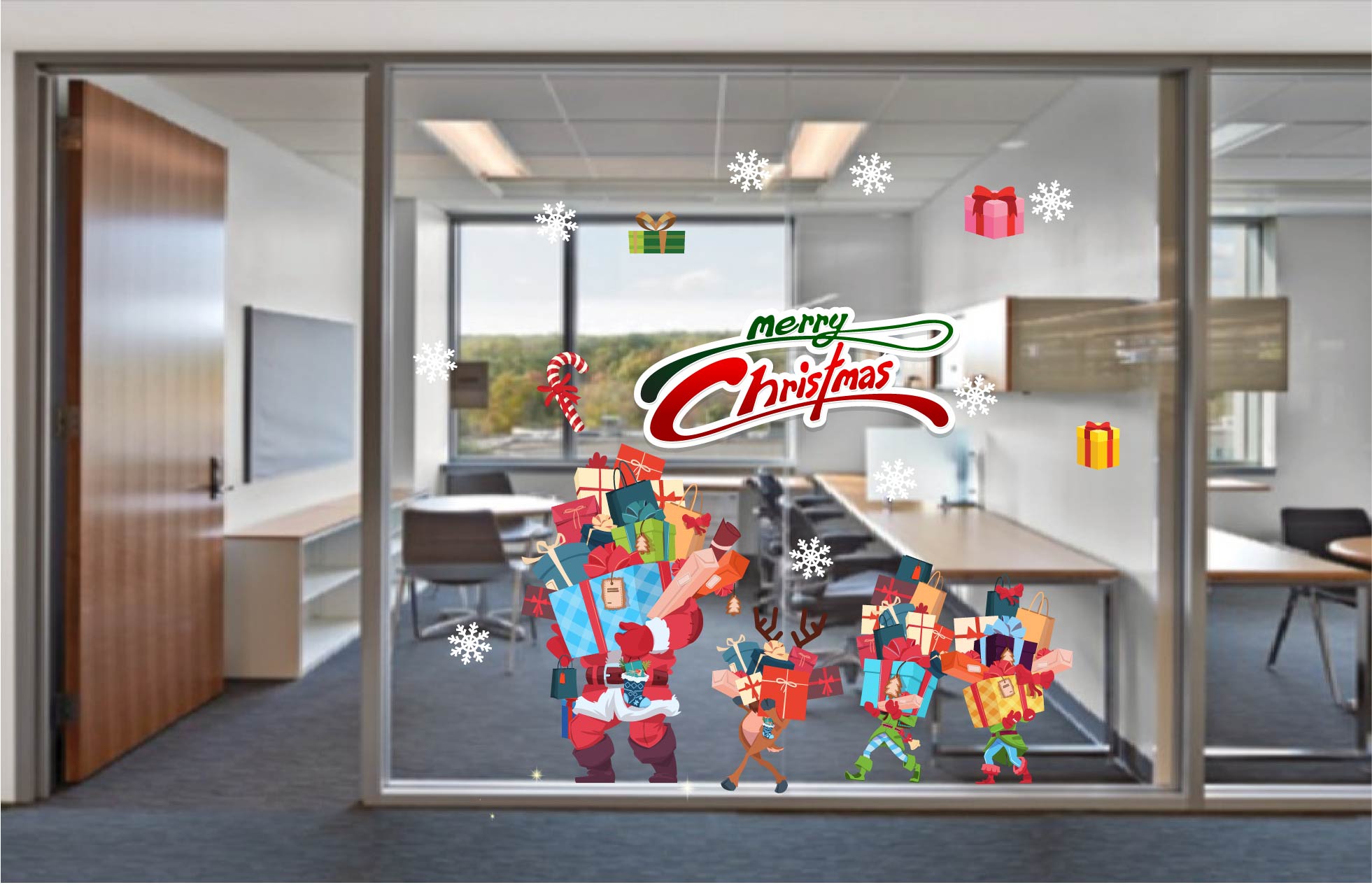 Decal trang trí noel
