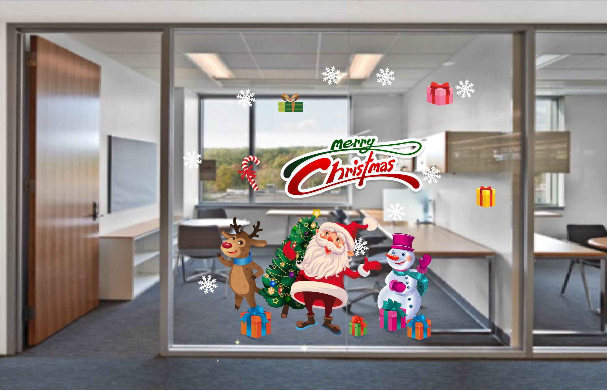 Decal trang trí noel
