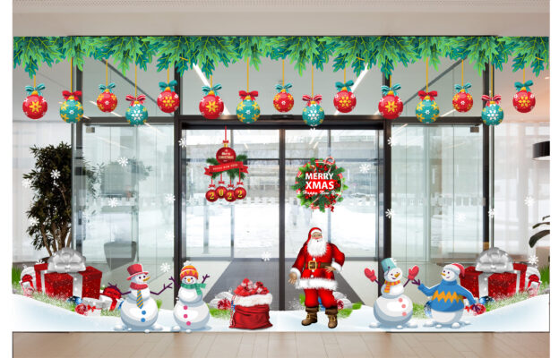 Decal trang trí noel