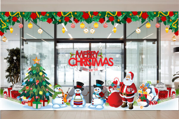 Decal trang trí noel