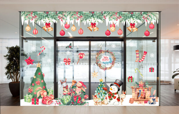 Decal trang trí noel