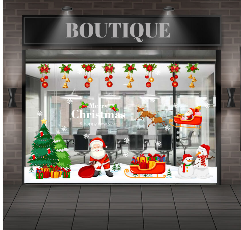 Decal trang trí noel