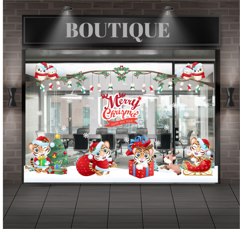 Decal trang trí noel