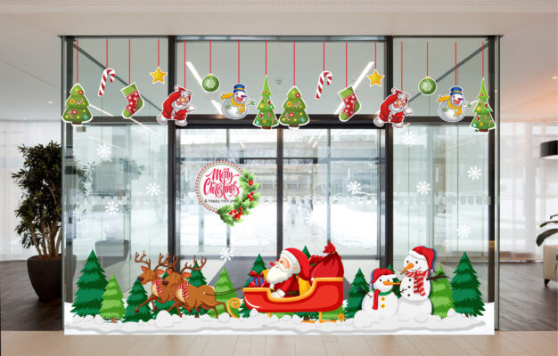 Decal trang trí noel