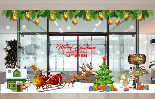 Decal trang trí noel