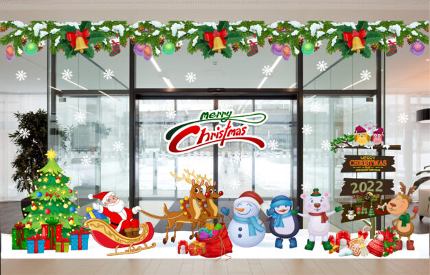 Decal trang trí noel