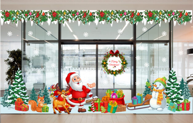Decal trang trí noel