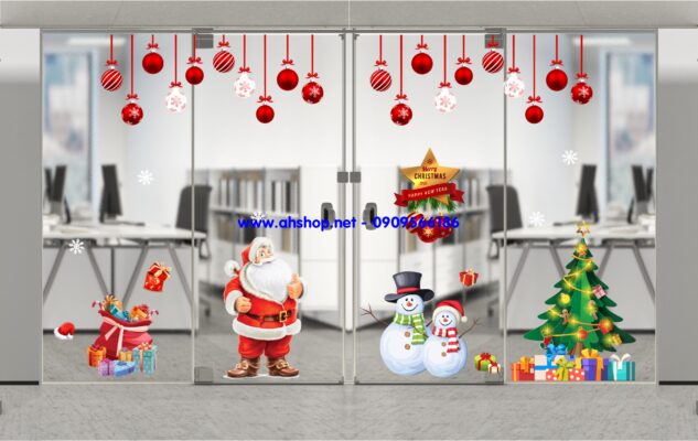 Decal trang trí noel