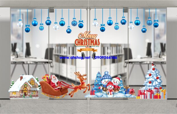 Decal trang trí noel