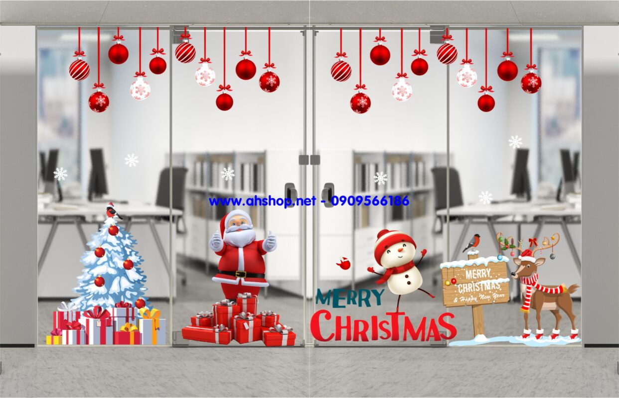 Decal trang trí noel