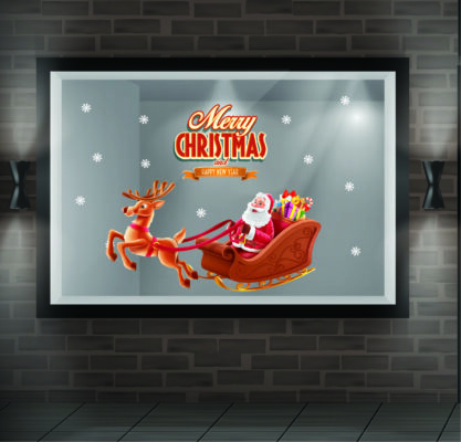 Decal trang trí noel