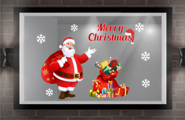 Decal trang trí noel