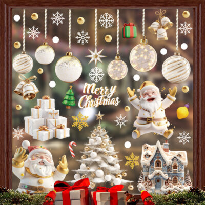 Top các mẫu decal trang trí Noel cửa kính đẹp và ấn tượng cho mùa Giáng Sinh 2025