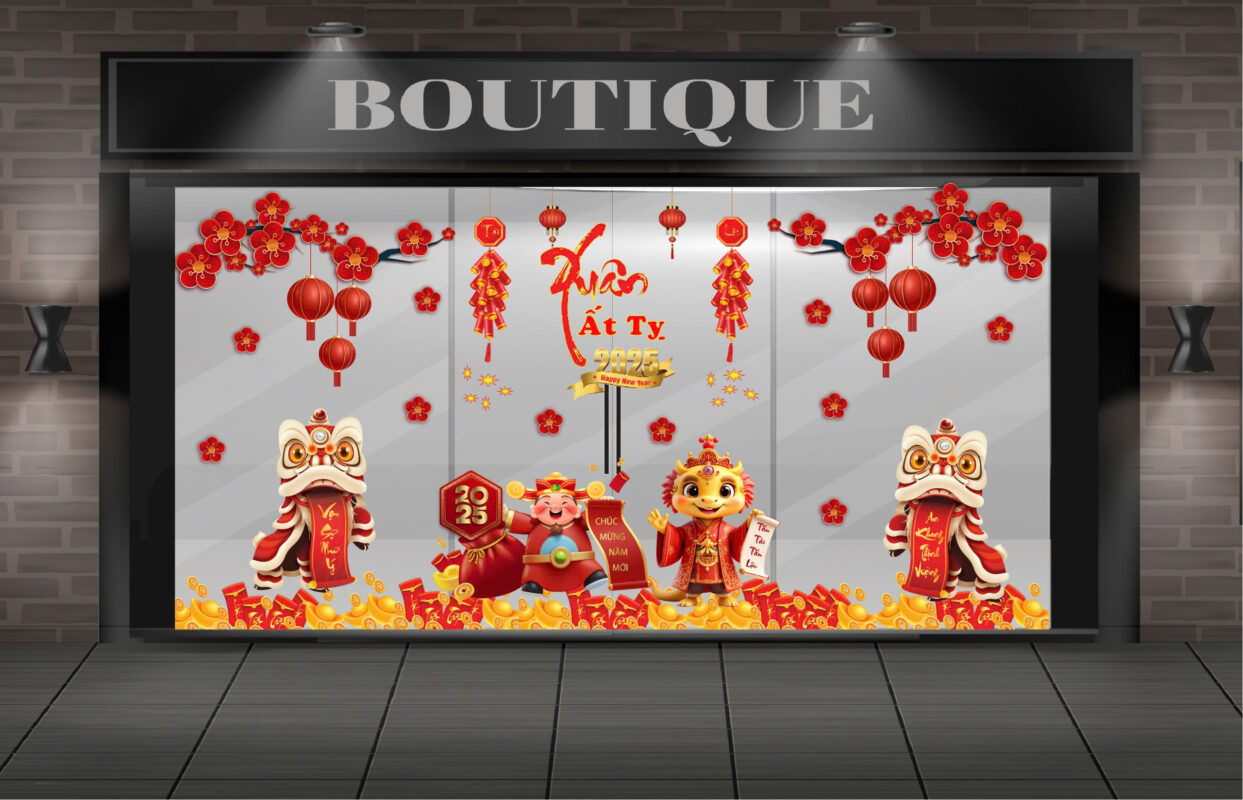 Trang Trí Tết Cửa Hàng, Showroom Quận 1