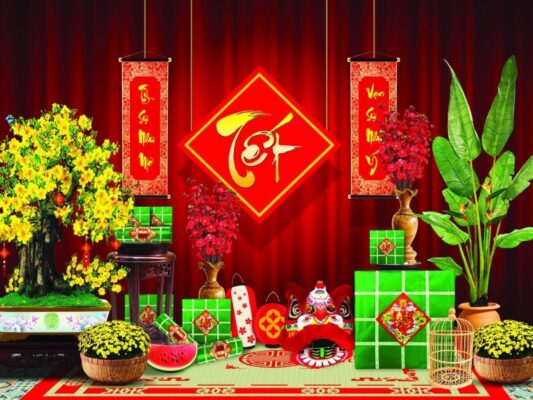 Trang Trí Tết 2025 tại Hà Nội – Ý Tưởng Độc Đáo và Đầy Sắc Xuân