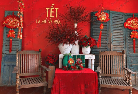 Decor Tết tại Hà Nội – Tạo Không Gian Tết Đầy Sắc Màu