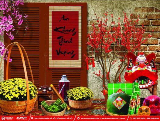 Trang trí Tết cổ truyền tại Hà Nội - Phong cách đậm chất truyền thống Việt
