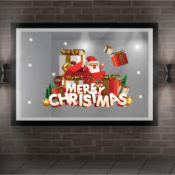 Trang trí noel dán kính