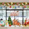Trang trí noel cửa hàng mẫu decal 018