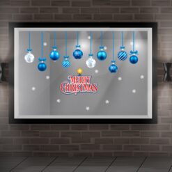 Decal trang trí noel dàn châu vs chữ 