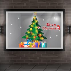 Decal trang trí cây thông noel