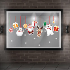 Decal trang trí noel trái châu 07