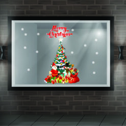 Decal trang trí cây thông noel