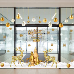 Decal dán cửa kính noel công ty