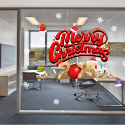 decal trang trí merry chrismas 2025
