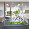 Decal trang trí noel chữ