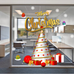Decal trang trí noel chữ