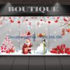 Decal trang trí noel sảnh chung cư