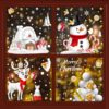 Tạo không gian Giáng Sinh độc đáo với mẫu decal trang trí Noel cửa kính