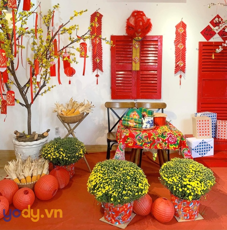 Trang trí tiểu cảnh tết xưa