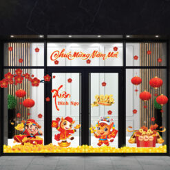 Decal trang trí tết 2026